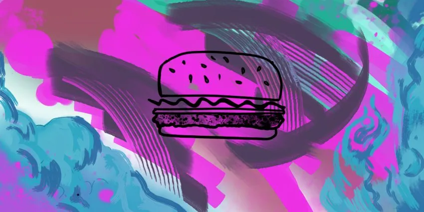 Burger painting